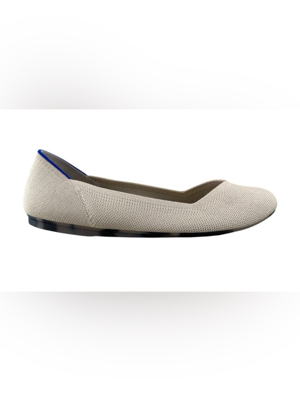Rothys Women’s Rounded Toe V Shaped Vamp Beige Washable Slip On Ballet Sz 11